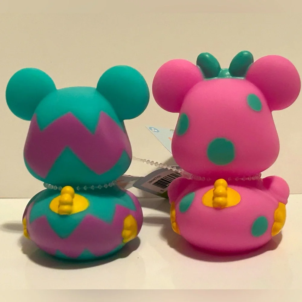NEW!! Disney Mickey Mouse and Minnie Mouse Easter Rubber Duck Set- (NWT)